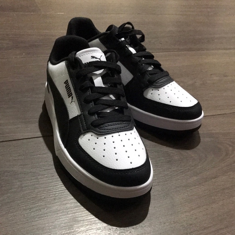 Puma Kids Black and White Sneakers